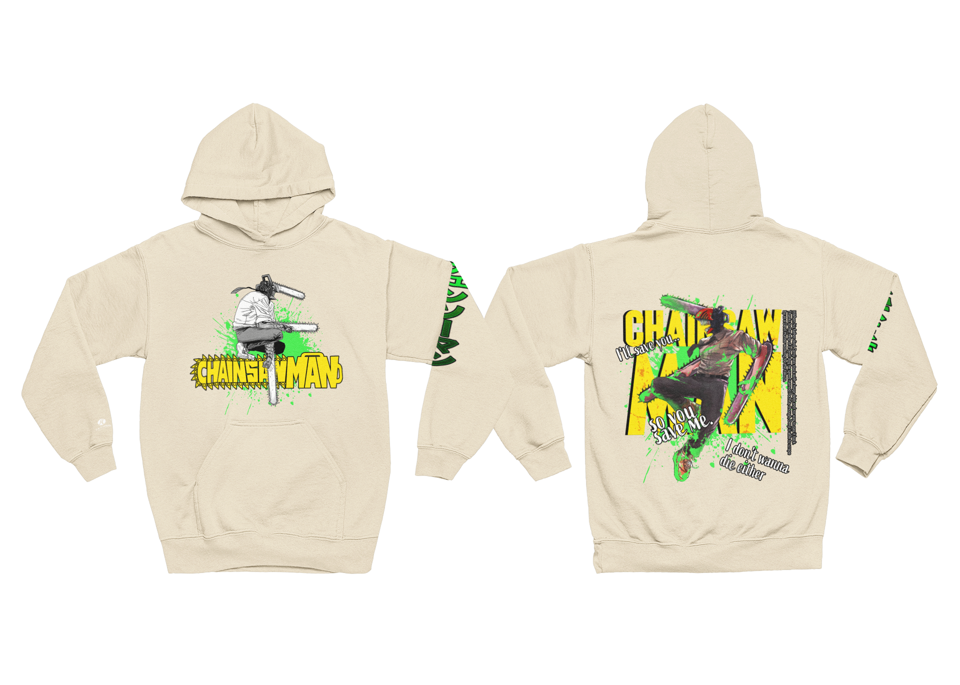 JAPANESE INSPIRED CHAINSAW MAN HOODIE