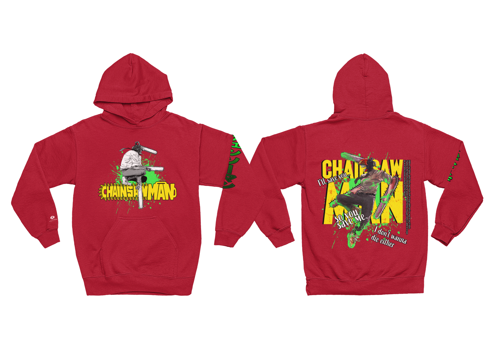 JAPANESE INSPIRED CHAINSAW MAN HOODIE