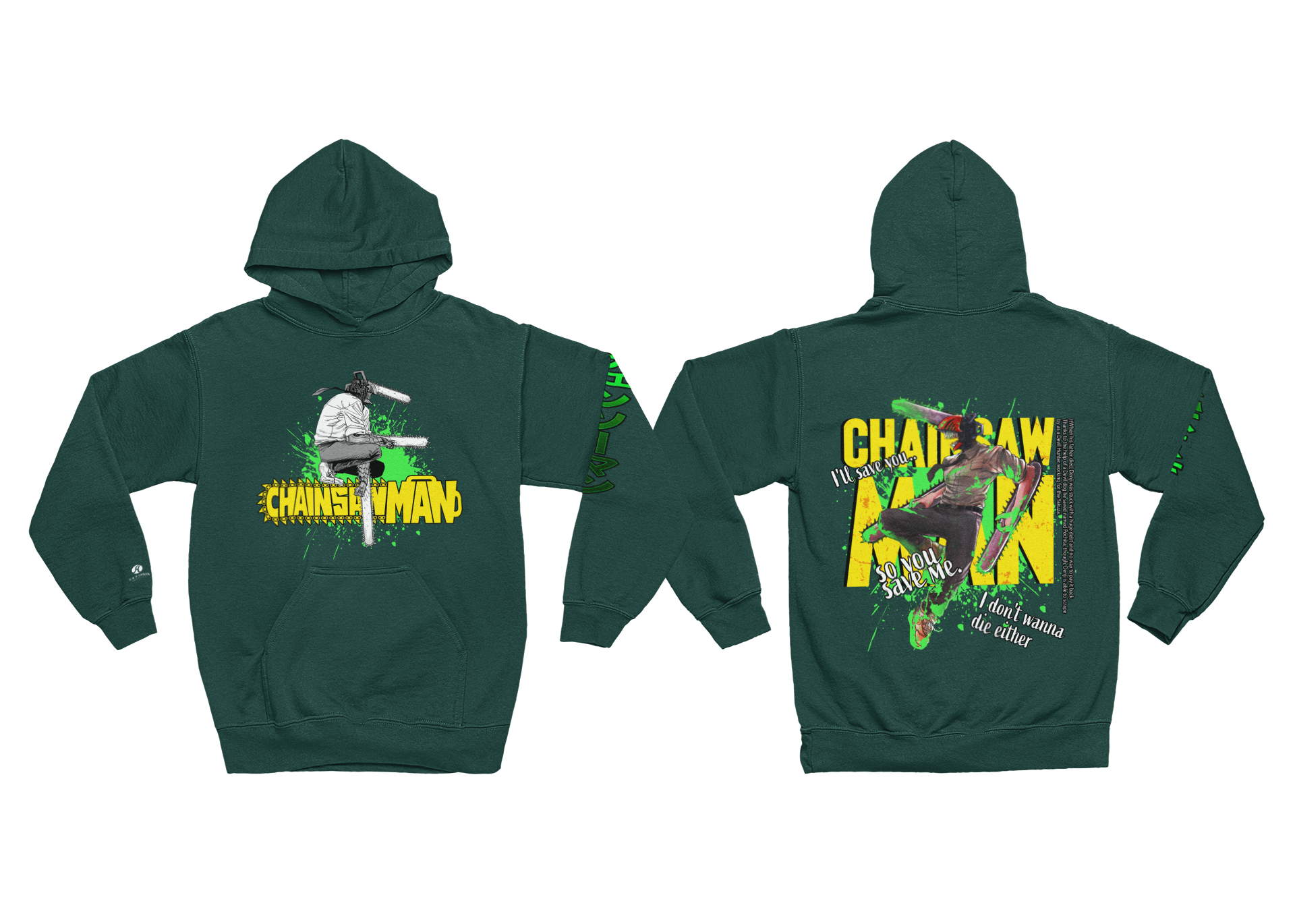 JAPANESE INSPIRED CHAINSAW MAN HOODIE