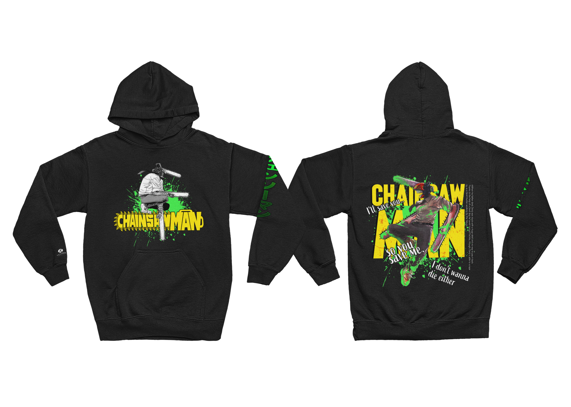 JAPANESE INSPIRED CHAINSAW MAN HOODIE