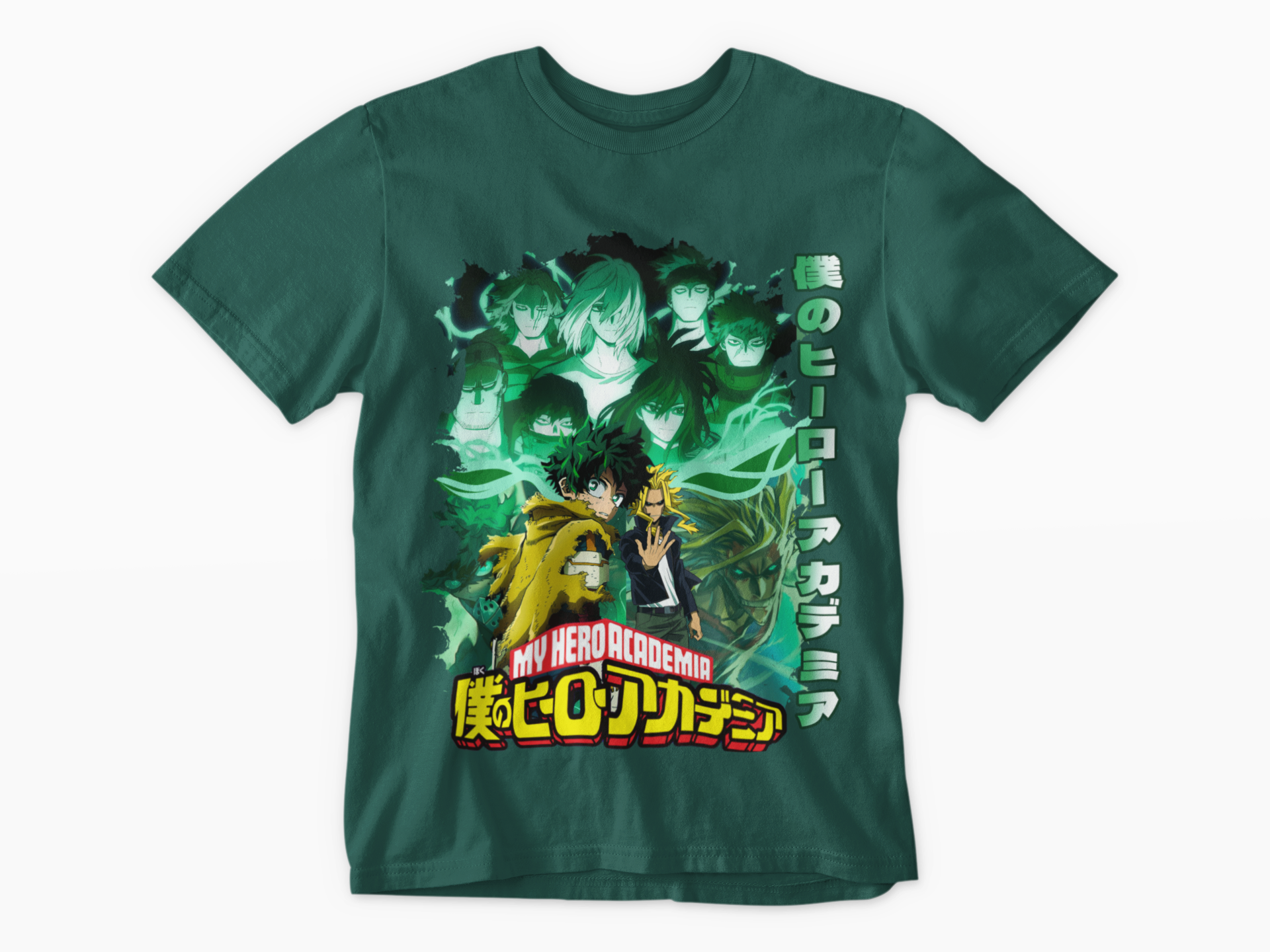 JAPANESE INSPIRED MY HERO ACADEMIA DEKU GREEN T SHIRT