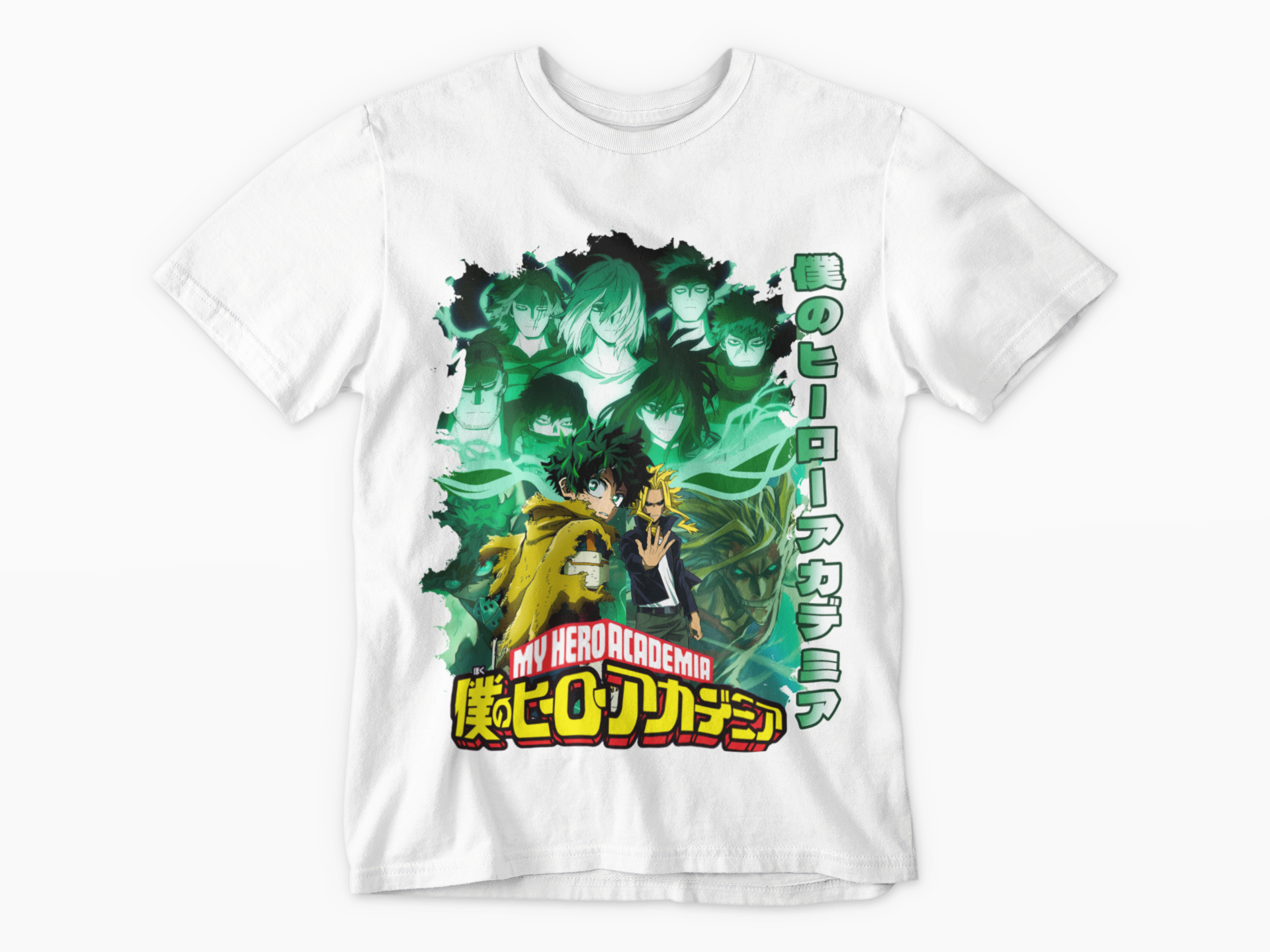 JAPANESE INSPIRED MY HERO ACADEMIA DEKU GREEN T SHIRT