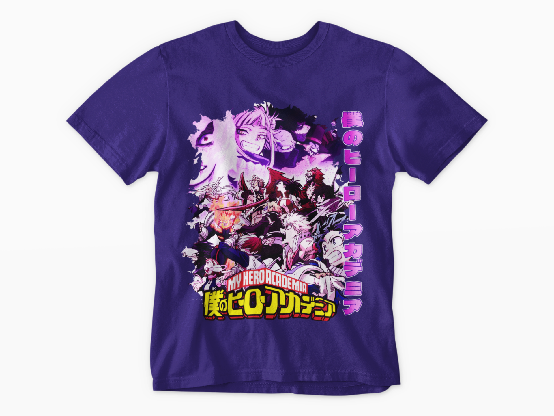 JAPANESE INSPIRED MY HERO ACADEMIA DEKU PURPLE T SHIRT