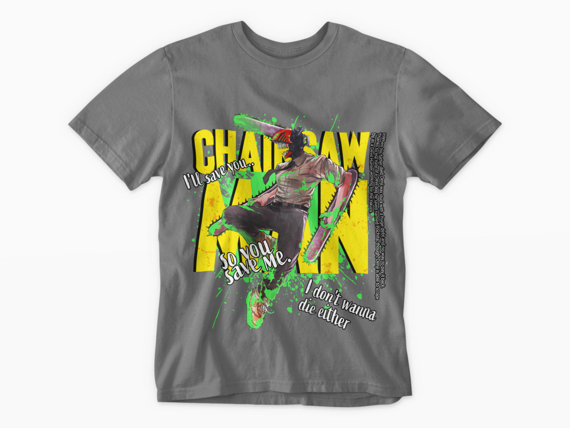 JAPANESEE INSPIRED CHAINSAW MAN T SHIRT