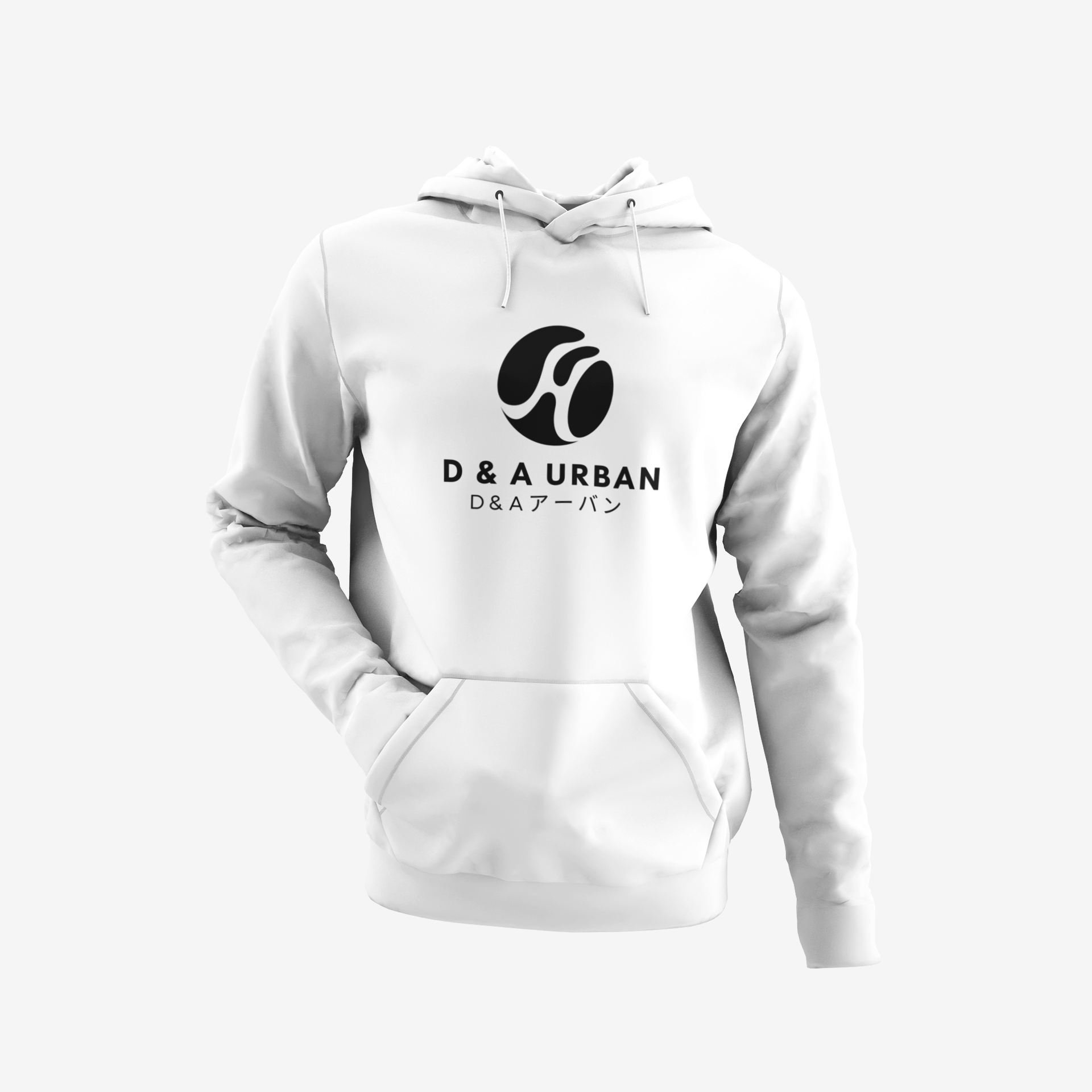 D & A Urban Black Logo Hoodie