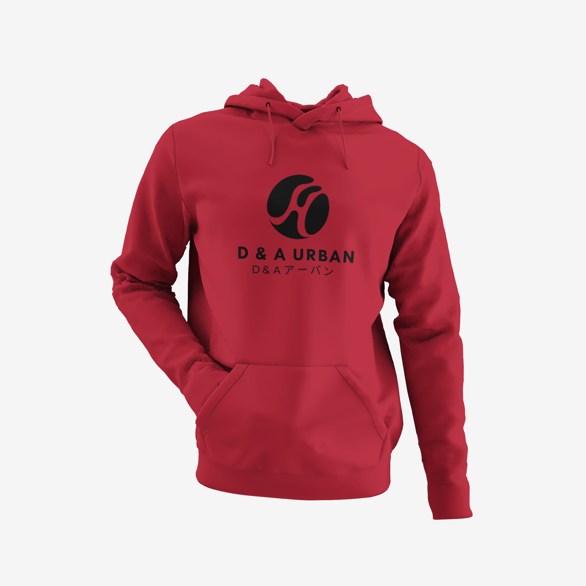 D & A Urban Black Logo Hoodie