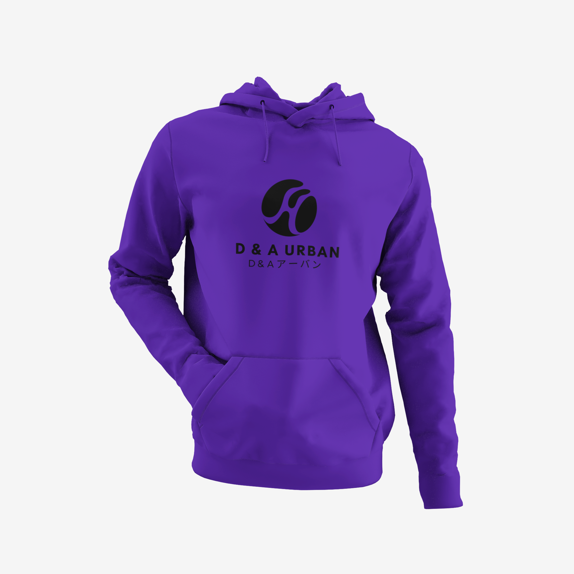 D & A Urban Black Logo Hoodie