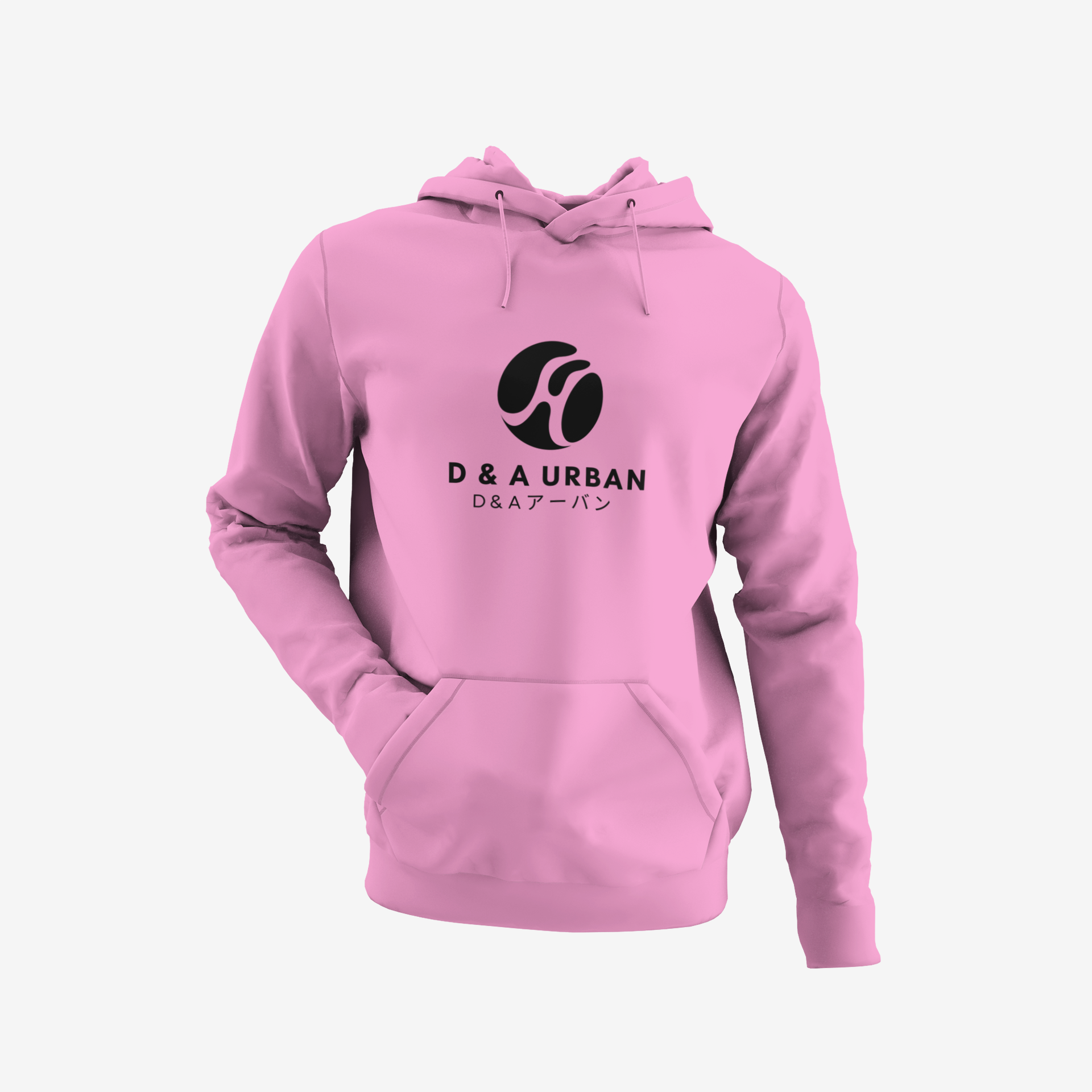 D & A Urban Black Logo Hoodie